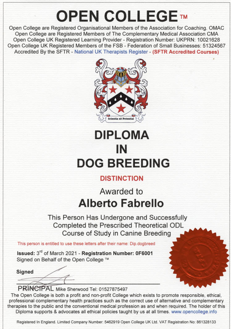 Dog Breeding Diploma